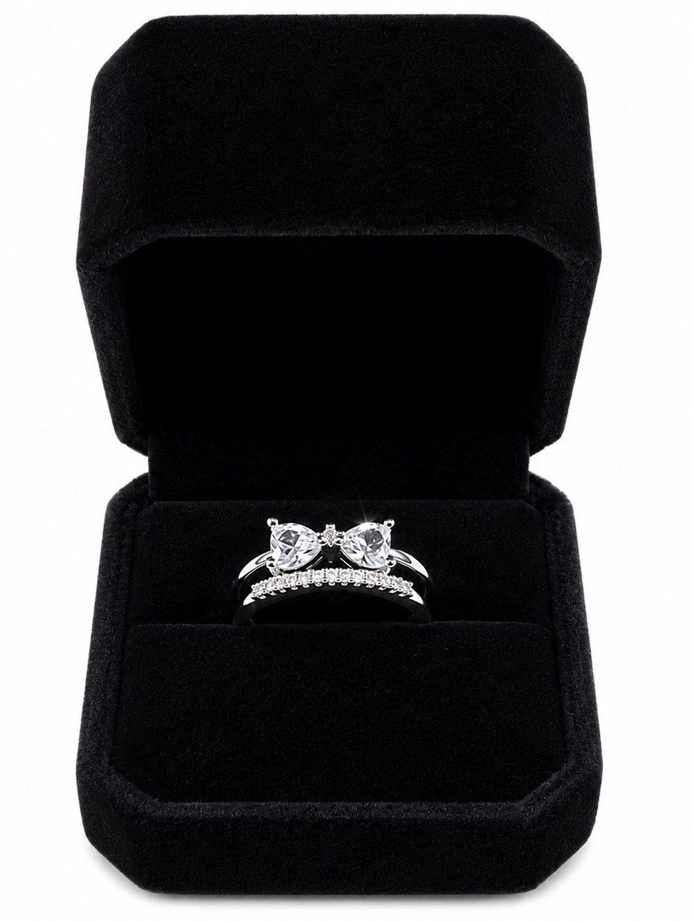 Elegant Adjustable Ring with Velvet Box - Picture 6 of 10